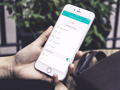 Medication Reminder 2 app blue design guildlines ios iphone medication reminder notification ocean pixels ui ux