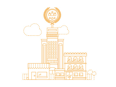 Crowdcity HQ illustration