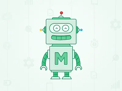 Robot cartoon illustration robot shiny vector