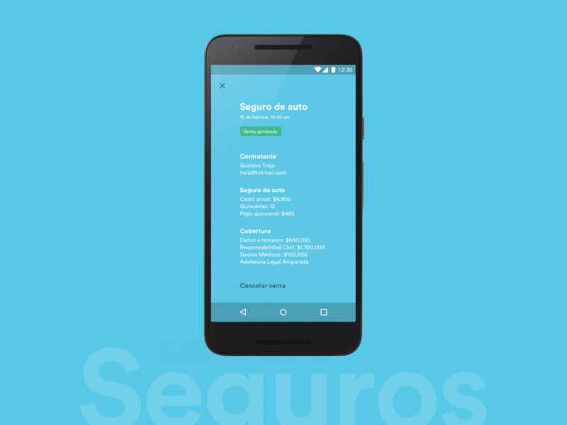 Confirmation tickets android confirmation material design ticket