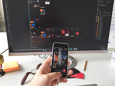 Movier [iOS] cinema design ios iphone mobile mobile app movie photo simple ui ux warcraft