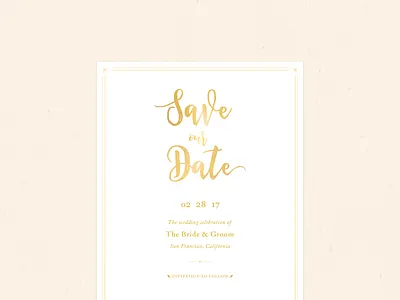 Save our Date illustrator invitation ornaments typography wedding