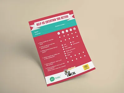 Customer Feedback Form gigs print