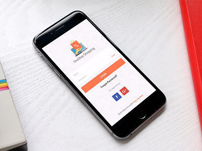 Login Screen ecommerce followers following gui ios login mobile showcasing signup ui ux social