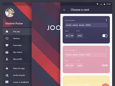 eCommerce App [New Color Scheme] android app classified dark items material shop store