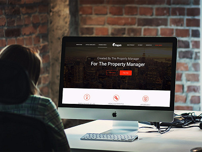 Property Manager Portal creative demo designning icons landing page property manager settings webdesign website