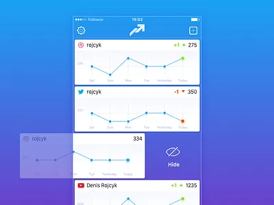 Followio — 2.0 Update Preview apple count followers icon ios iphone logo mobile social