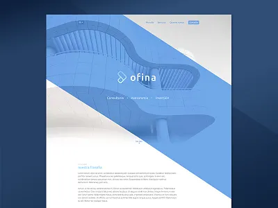 Landing Page abstract blue brand branding flat identity landing logo modern page screen
