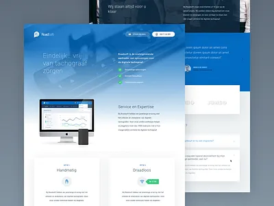 Concept Design clean concept design imac onepager transport website