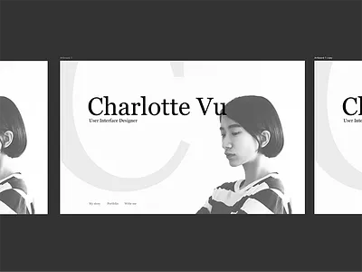 🕶 Portfolio Time! black landing photo photoshop portfolio web white