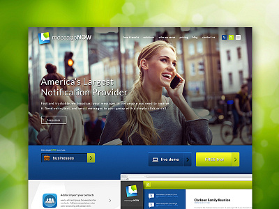 Web Design for Message Now webdesign website