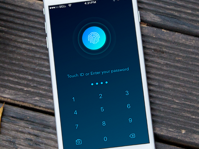 Saysafe album blue gallery gradient photos ui ux
