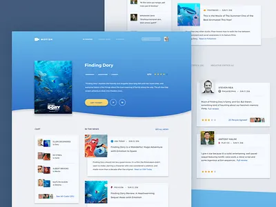 Mofish blue cinema critics landingpage movie netflix review web website yellow