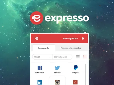 Expresso chrome interface plugin ui ux web design