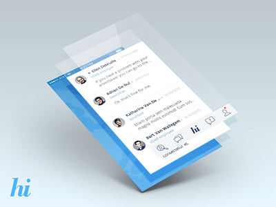 Messaging interface app interface mobile ui