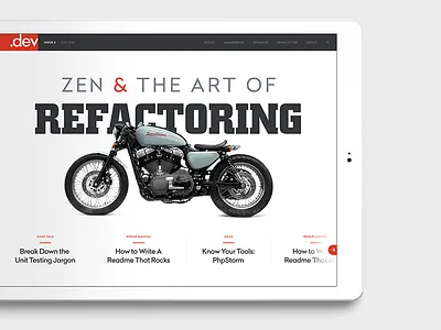 .dev Identity & Site Design blog design homepage identity logo ui ux web website