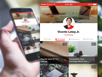 Youtube UI Redesign redesign red tutorial ui video youtube