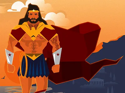 Gender-Bent Wonder Woman comic books comics dc greek hercules superhero themyscira wonder man wonder woman