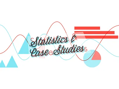 Statistic & Case Studies Hero Image (For an Infographic Section) 1950s blue cursive design ecommerce hero orange retro statistics