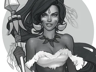Nidalee Sketch league of legends nidalee sketchbook