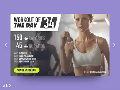 62 Workout Of The Day crossfit dailyui fit fitness healthly popup runing trening ui workout workout of the day