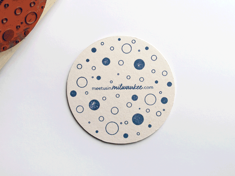 Coaster Save The Date for Beer Themed Wedding