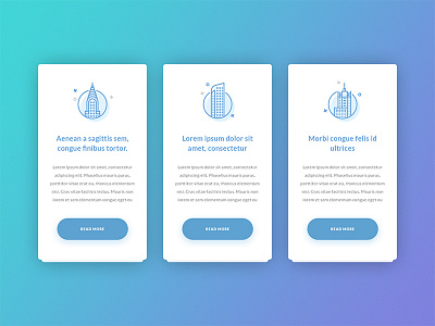 City cards cards data interface panel ui visualization