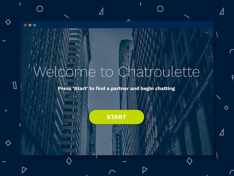 Example of Chatroulette - Concept Redesign