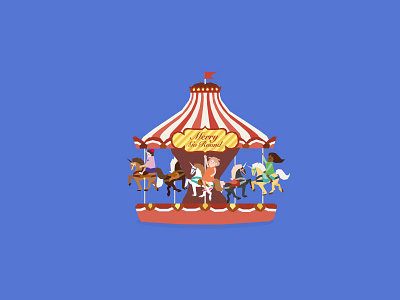 Merry go round app cosmic paul flap kids merry go round parade theme park