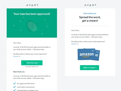 Email template ideas avant email template