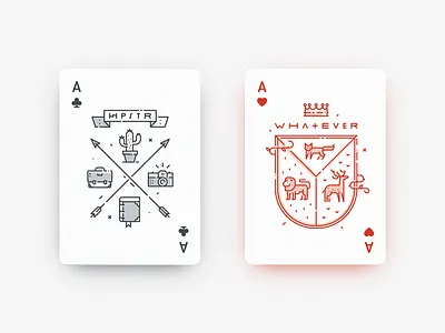 Hipsteria: Aces I card deck hipster hipsteria icon line playing cards