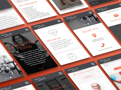 Responsive website design for Tonus clean flat minimal responsive tonus ui ux