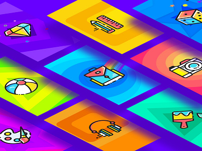 Eccentricons colored coloured custom icon set icons layered scaleable set sketch stroked thick vector