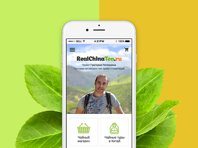Mobile version of website RCT design ecommerce mobile web