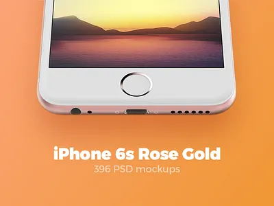 396 iPhone 6s Rose Gold mockups 360mockups app design iphone iphone 6s mock up mockup mockups presentation psd rose gold template
