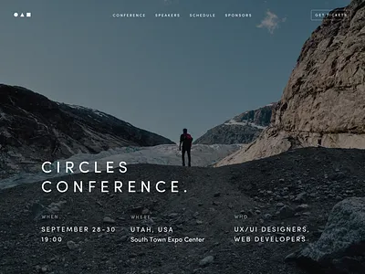 Circles — Template for Event/Conference/Meetup conference crew event meetup past talks schedule sketch speakers talks team template video