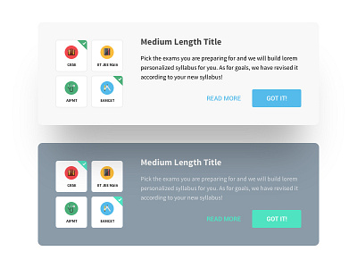Announcement Unit - Compact announcement card cta edtech material material card material design ui uiux user info ux widget
