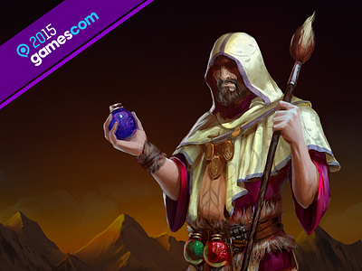 Presentation for Gamescom 2015 art design illustration presentation web