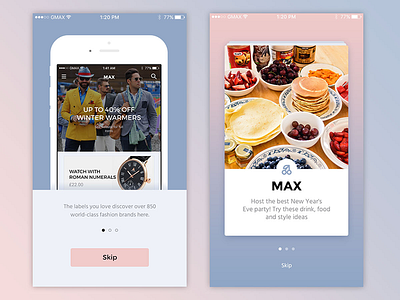 Walkthrough ios iphone mobile app onboarding pantone photoshop psd sketch template