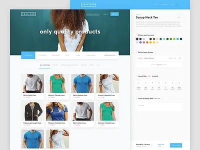 Swag.com clothing ecommerce products startup swag website