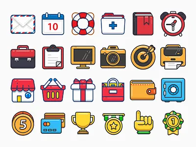 Outline Icons graphic icon iconography illustration layout line outline sandor