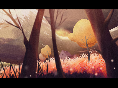 Woods animation art artwork background conceptart dark digitalart illustration landscape nature woods