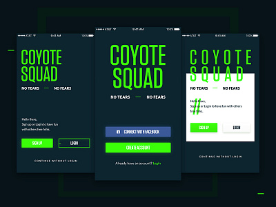 Signup Layout login mobile signup splash ui