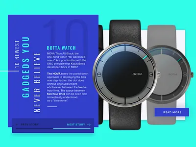 Botta Watch Widget azul blue botta green modern moderno reloj tech tecnologia verde watch widgets