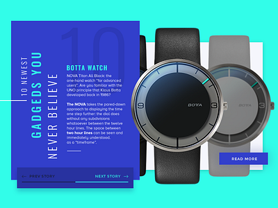 Botta Watch Widget azul blue botta green modern moderno reloj tech tecnologia verde watch widgets