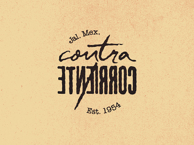 Contra Corriente contra logo marca mark reverse titofolio versus
