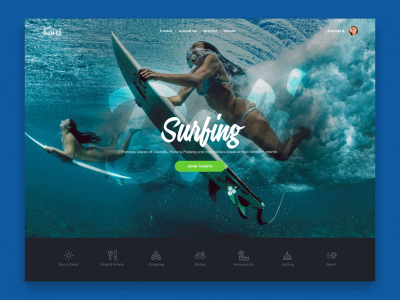 Autorotate banner ae animation gif ixd landing page photos ui ux webdesign