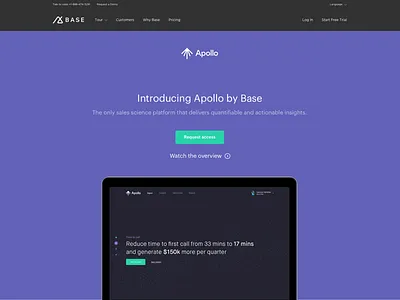 Apollo Landing Page Concept