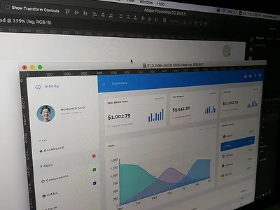 Infinity - Responsive Web App Kit #3 admin app application bootstrap charts crm dashboard kit panel ui visualization web