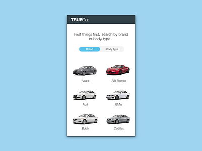 Brand Search clean design mobile mobile web responsive ui ux web